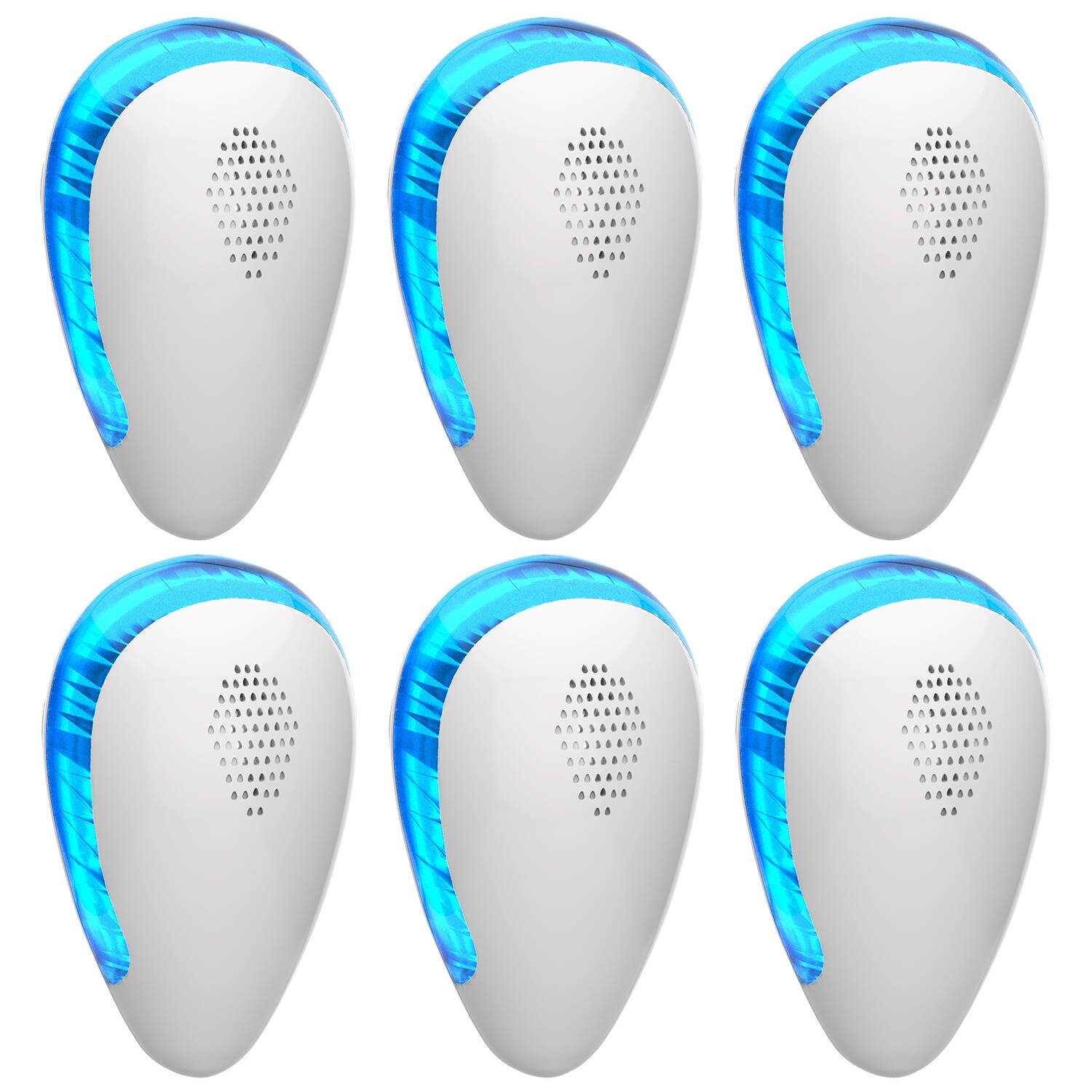 6PCS Ultrasonic Pest Insect Electronic Plug-In Rat Cockroach Bug