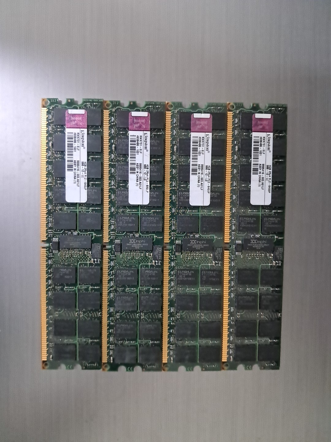 4 of  KWX731-ELF 4GB PC2-6400P DDR2-800 2RX4 ECC