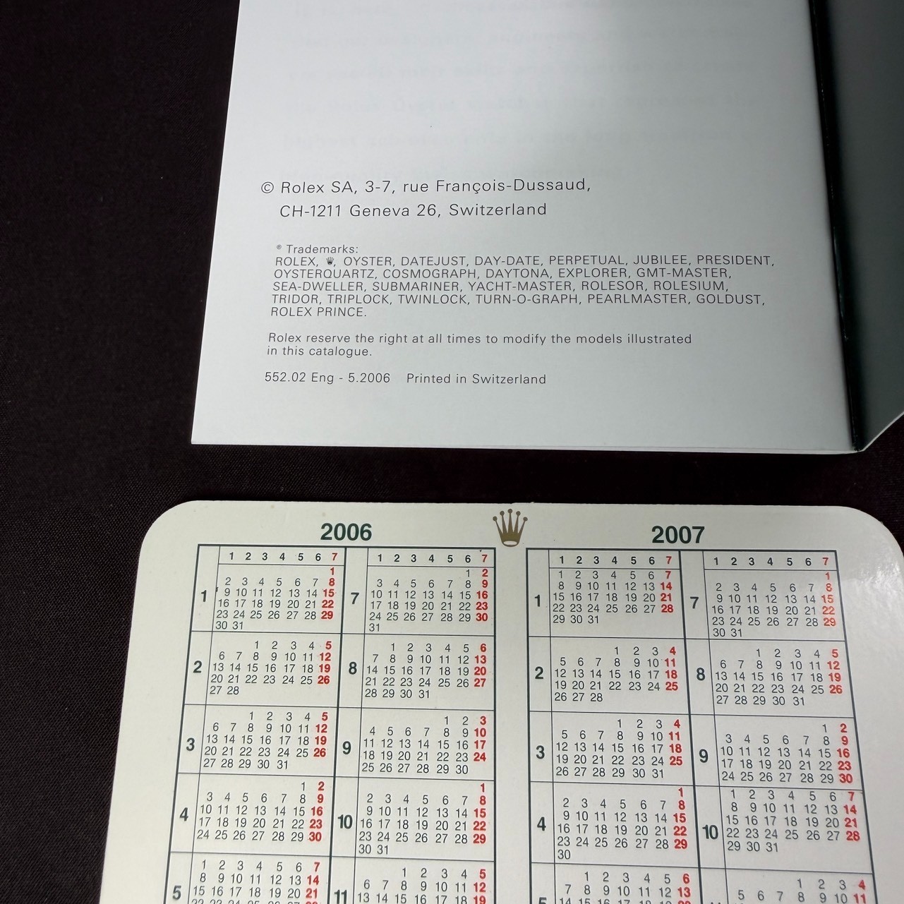 ROLEX Watch Box Case 31.00.64 Booklet(2006) of DATEJUST 100%Authentic YZ8237