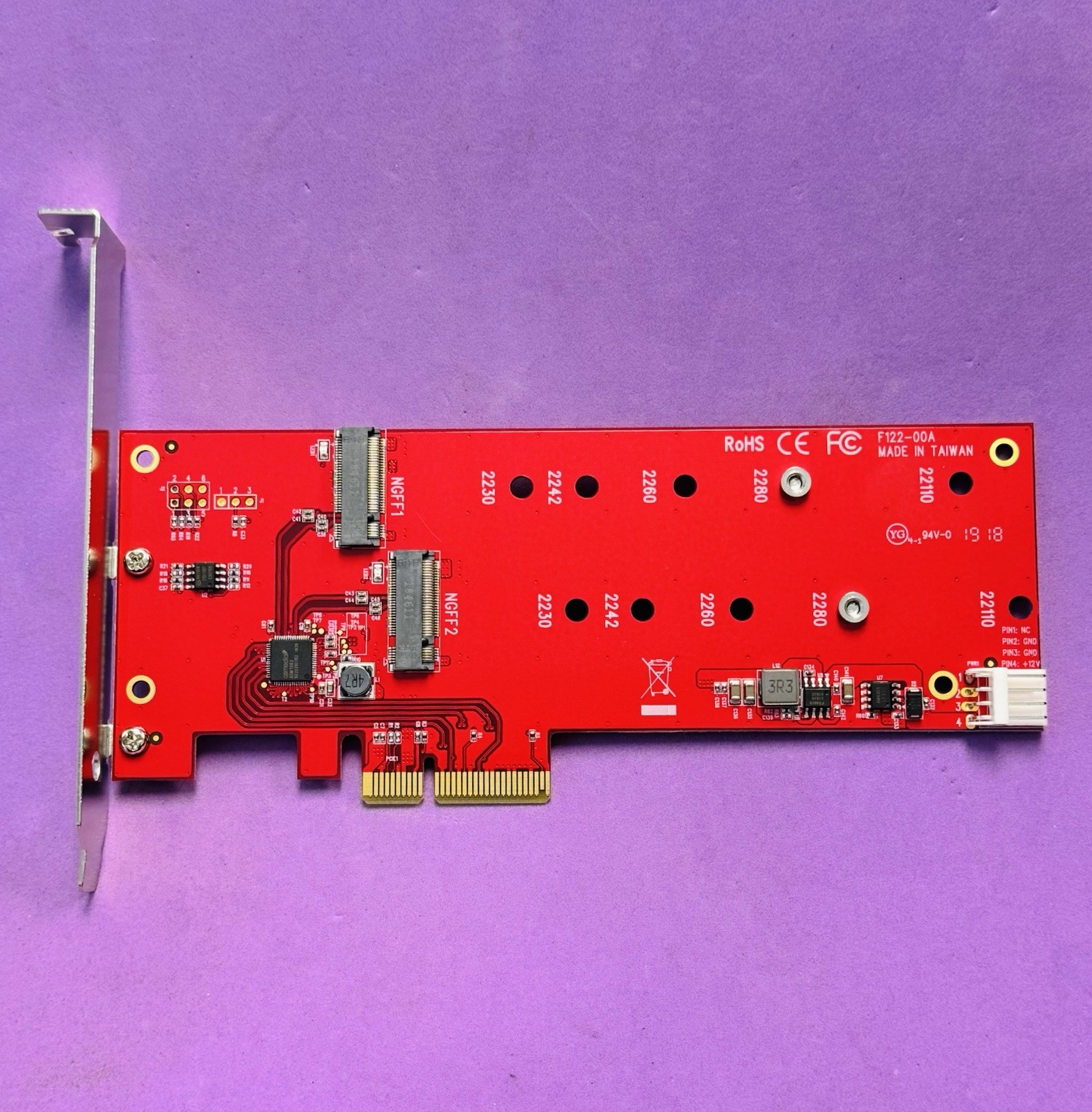 NEW StarTech 2x M.2 SSD Controller Card - NGFF PCIe PEX2M2