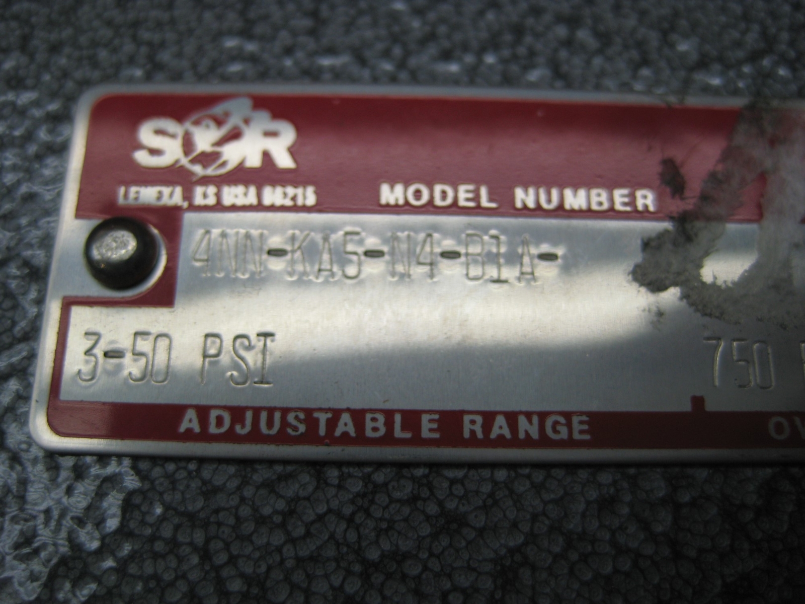 SOR 4NN-KA5-N4-B1A PRESSURE SWITCH NSNP