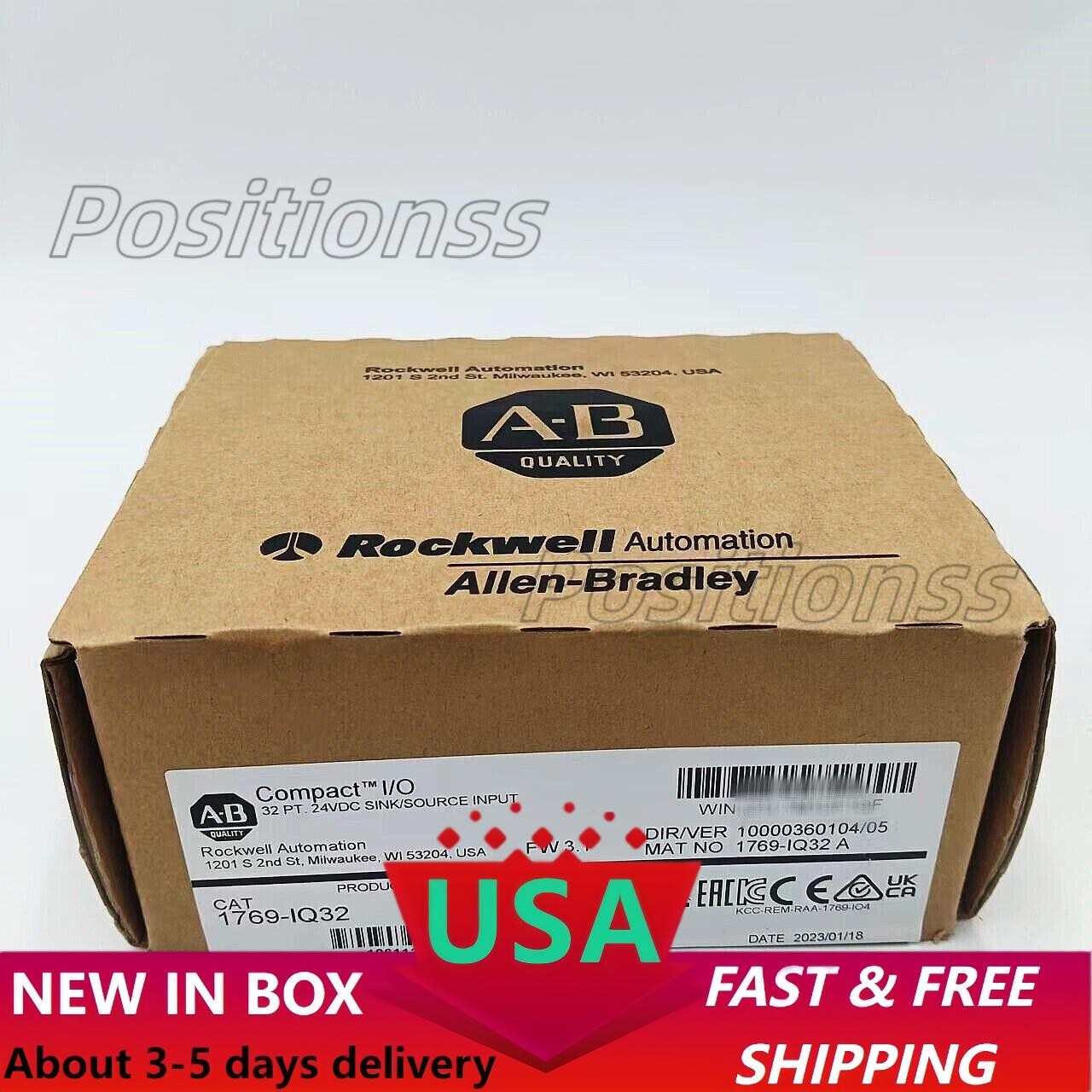 New AB Sealed 1769-IQ32 SER A CompactLogix 32Pt 24VDC Input Module 1769IQ32