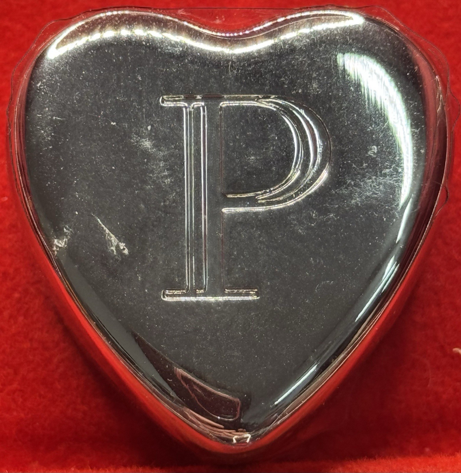 P Ganz Heart Trinket Box Velvet Lined 1.5” NIB Early 2000’s