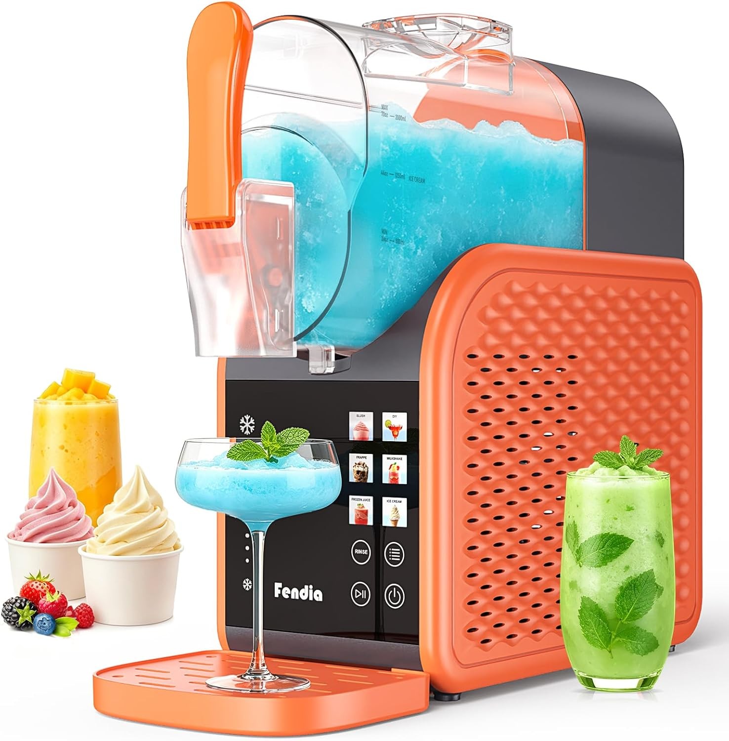 95oz Slushie Machine 6 Presets 30-Min Freeze