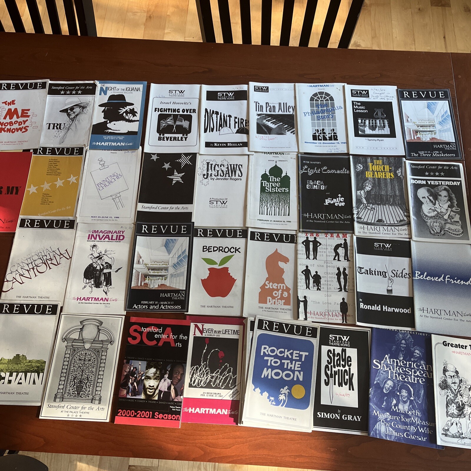 over 40 Revue Hartman Theatre Stamford Theatre Works Shows Playbills Programs
