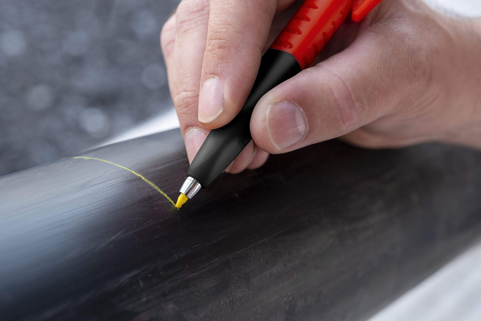 SOLA TLM2 Deep Hole Marker Construction Pencil with Built-In Sharpener, Long-...