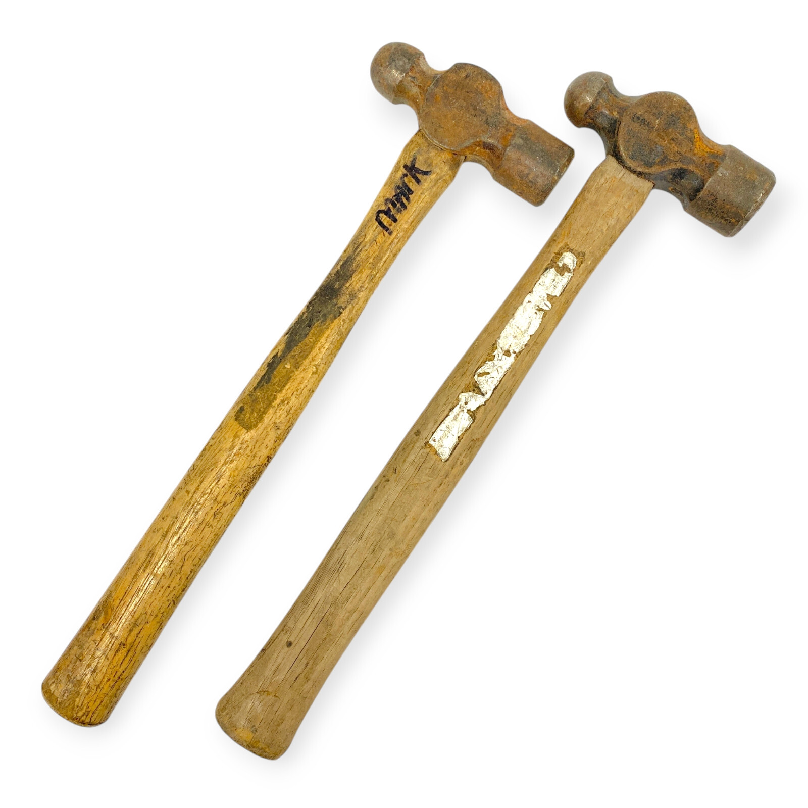 Allen 25704 and Unbranded Ball Peen Head Hammer, Wood Handle, 2 Pcs, Made in USA