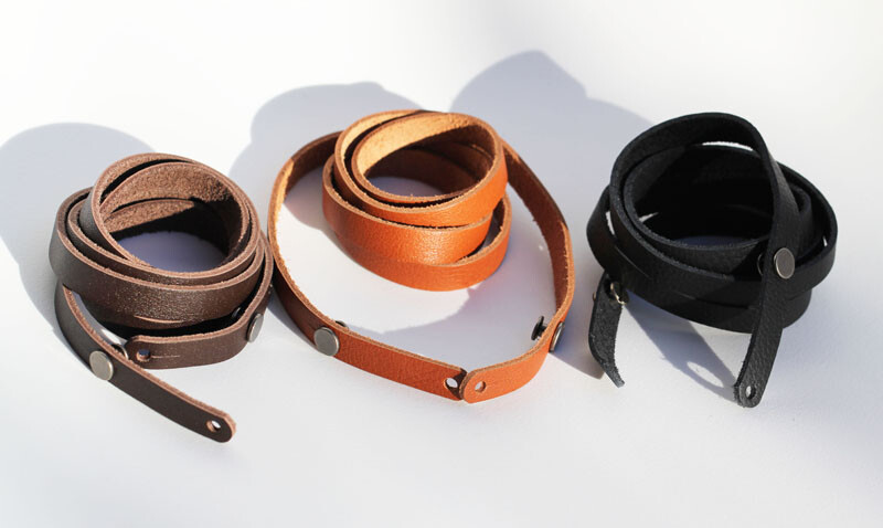 Genuine Leather Handmade DC Camera Binocular Shoulder Neck Strap Sling Suspender