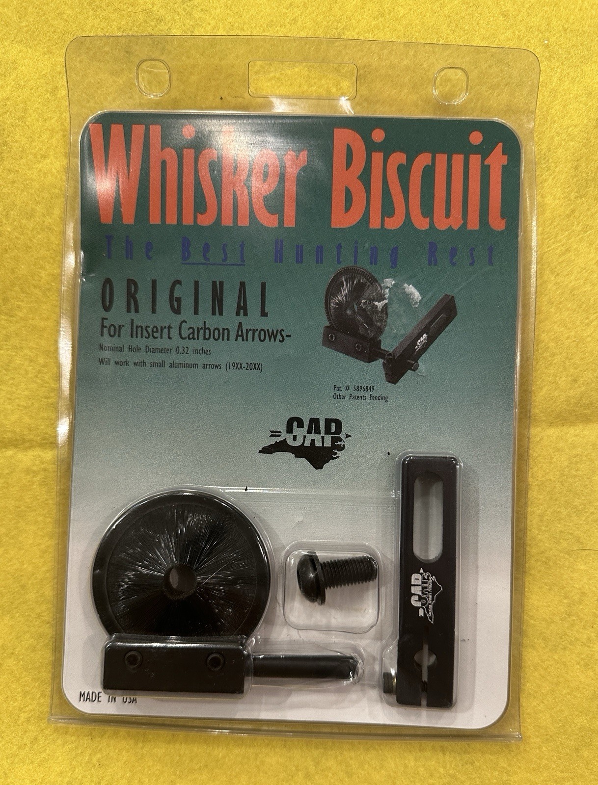 Original Whisker Biscuit W/ Insert For Carbon Arrows Carolina Archery Products