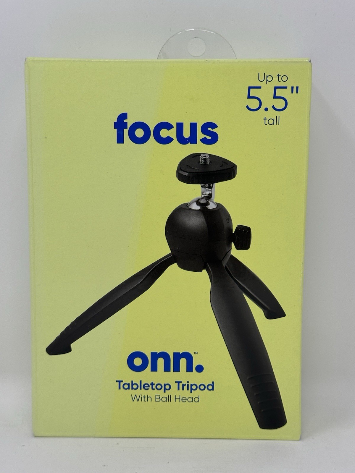 onn Tabletop Tripod With Ball Head Up To 5.5" Tall Smartphones Small Cameras