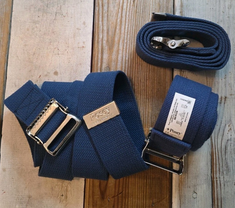 Posey #6528 Standard Transfer Gait Belt Strap Assist Lot Of 3 Navy Blue