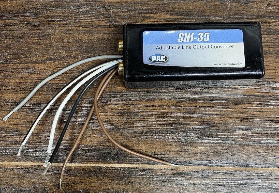 PAC SNI-35 Line Output Converter Adjustable LOC Car Audio RCA Speaker