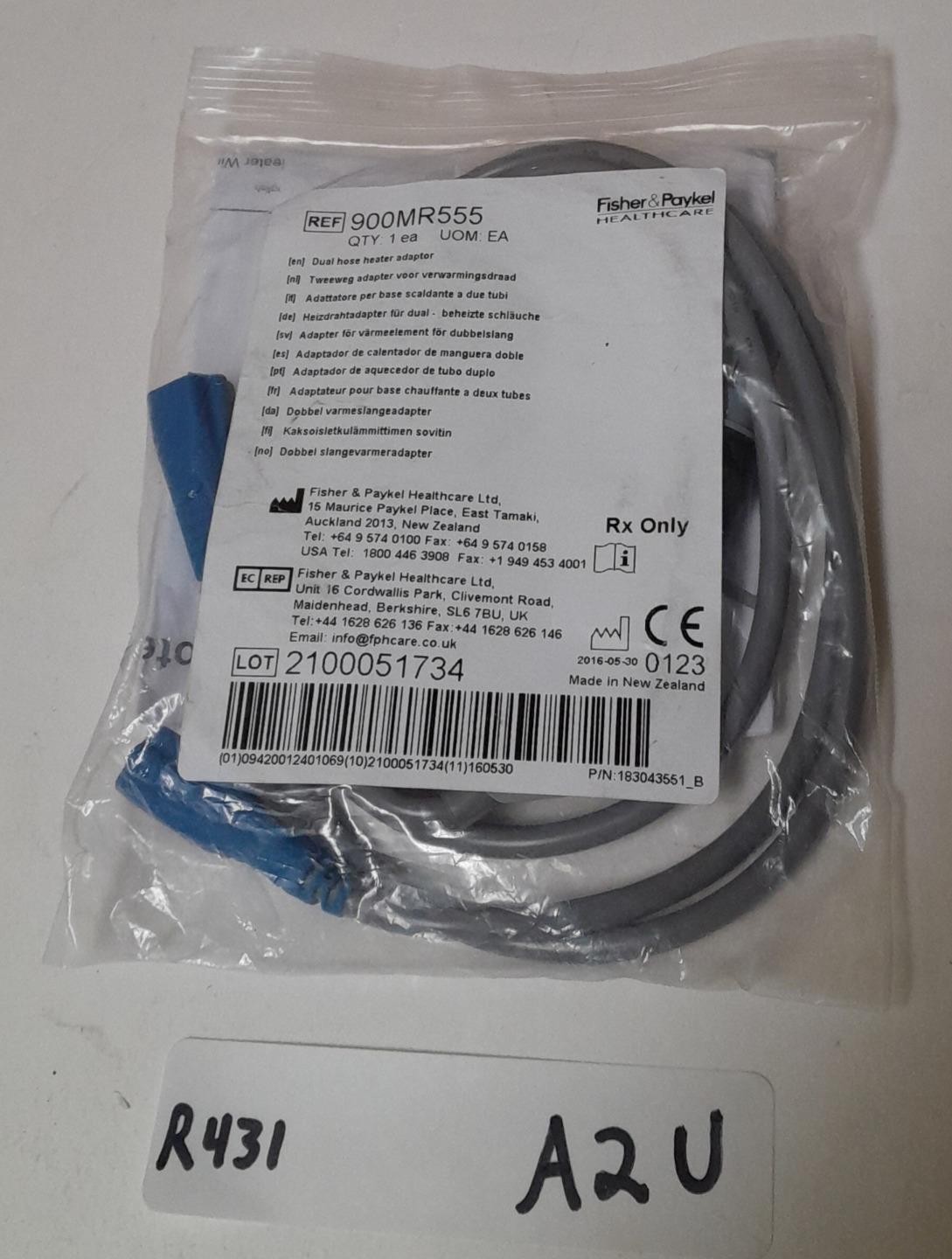 NEW FISHER & PAYKEL 900MR555 DUAL HEATER WIRE ADAPTER 183043551_B ! R431 A2 U