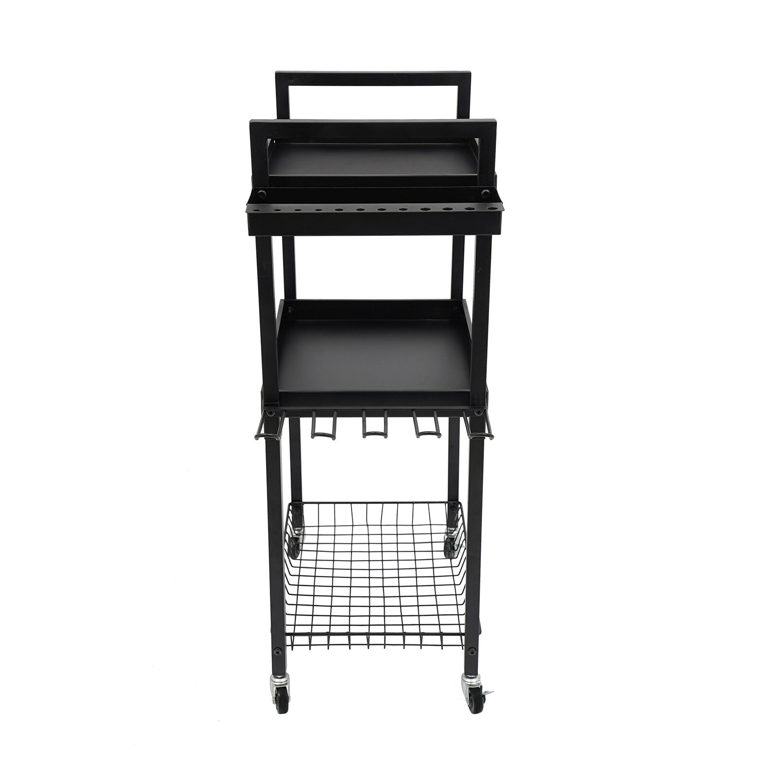 Power Tool Storage Cart Moveable, Tool Holder W/ Wheels For Tool Storage