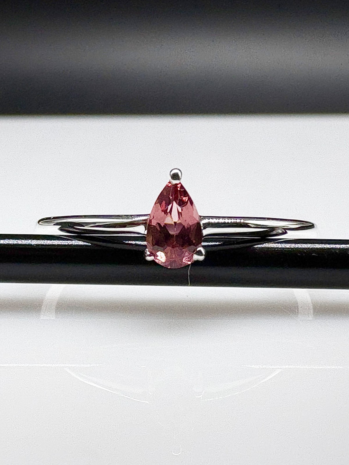Color Shift Garnet Sterling Silver Ring, January Birthstone, Tiny Ring