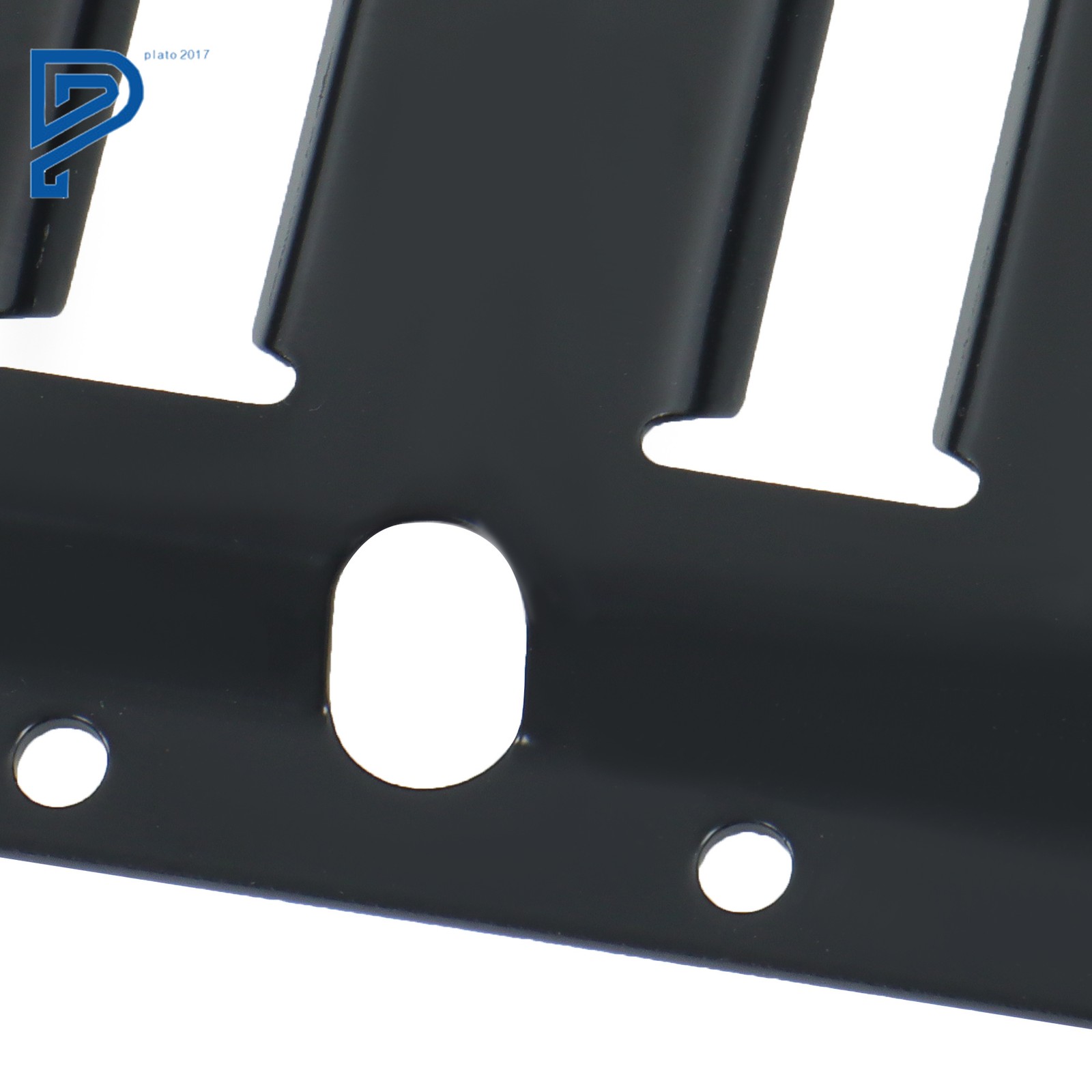 5' (2 Pack) E Track Rails Powder-Coat Black For Vans Trailers Motorcycle