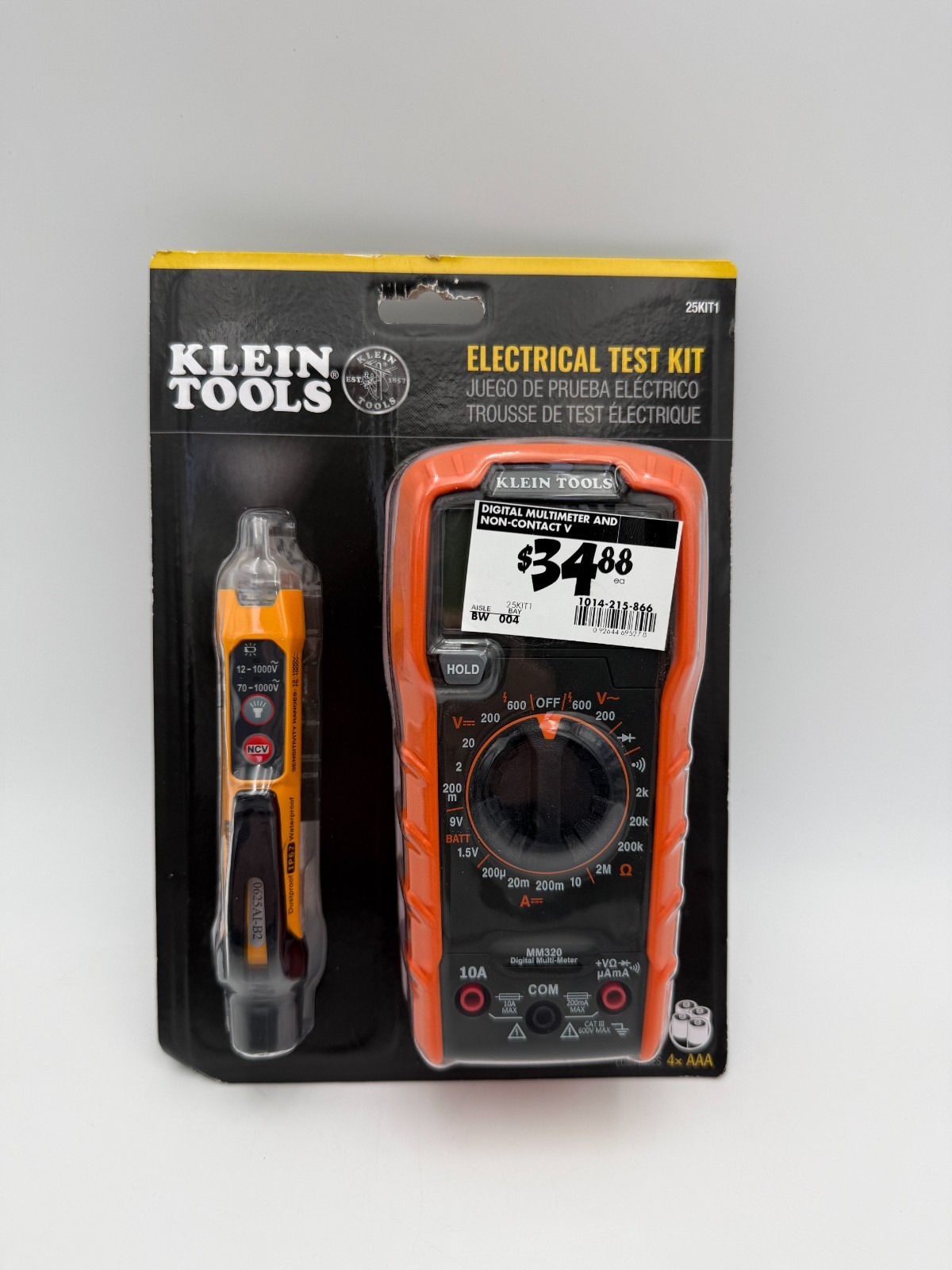 Klein Tools Digital Multimeter and Non-Contact Voltage Tester Set MM320 - 25KIT1
