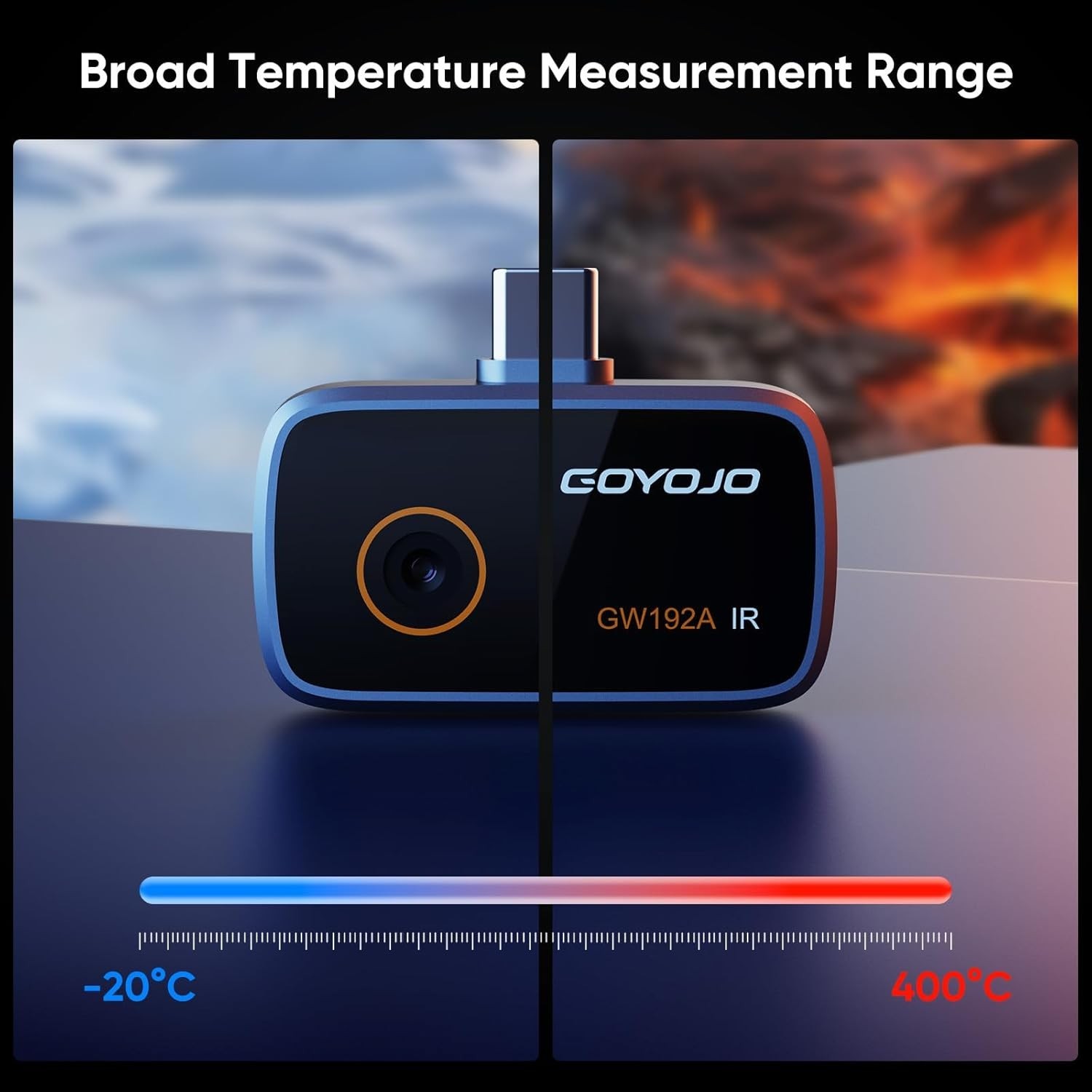 Compact 192x192 Thermal Imaging Camera for Android - Water Leak Detection
