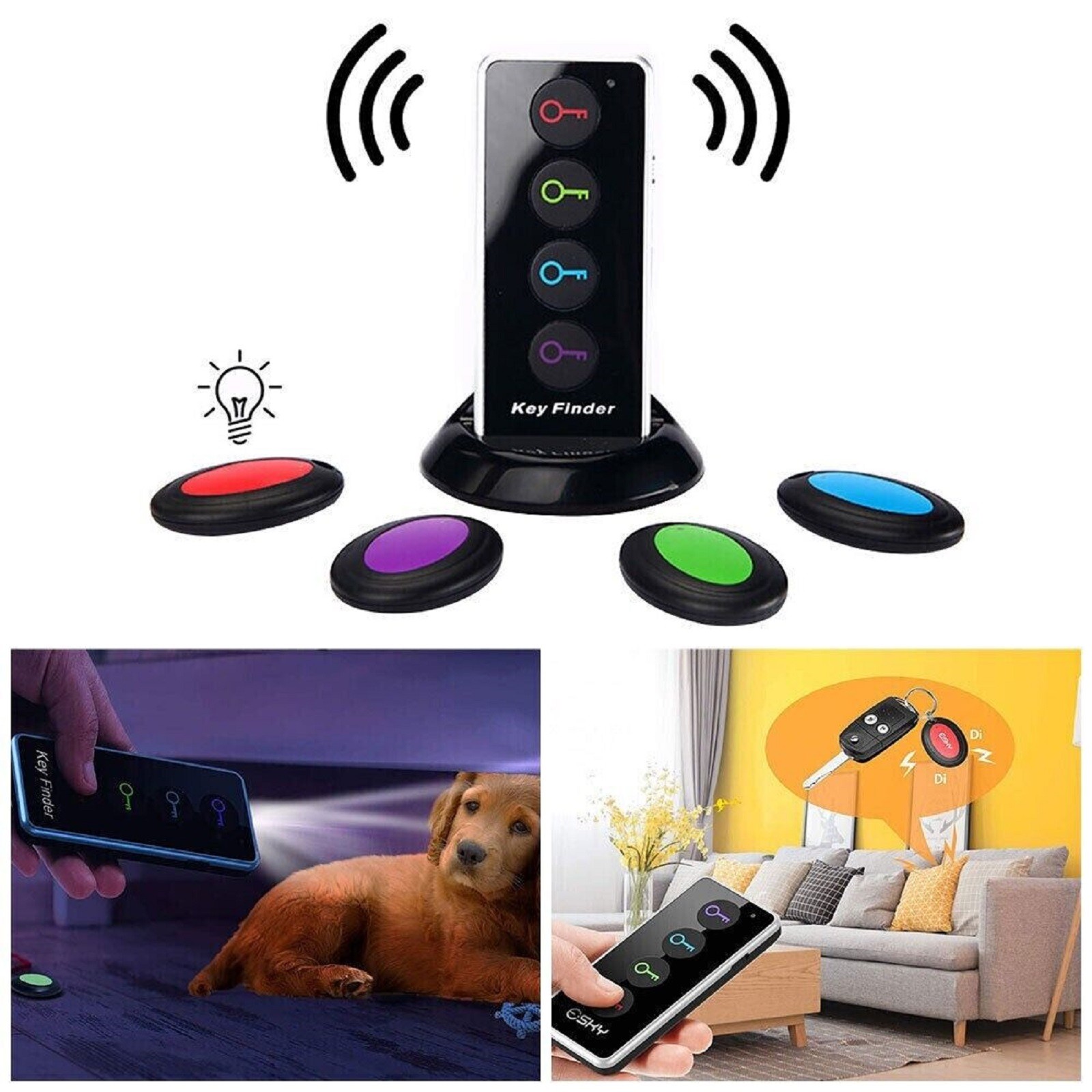 Wireless Key Finder RF Locator Pet Tracker Wallet Tracker Finder Remote Control