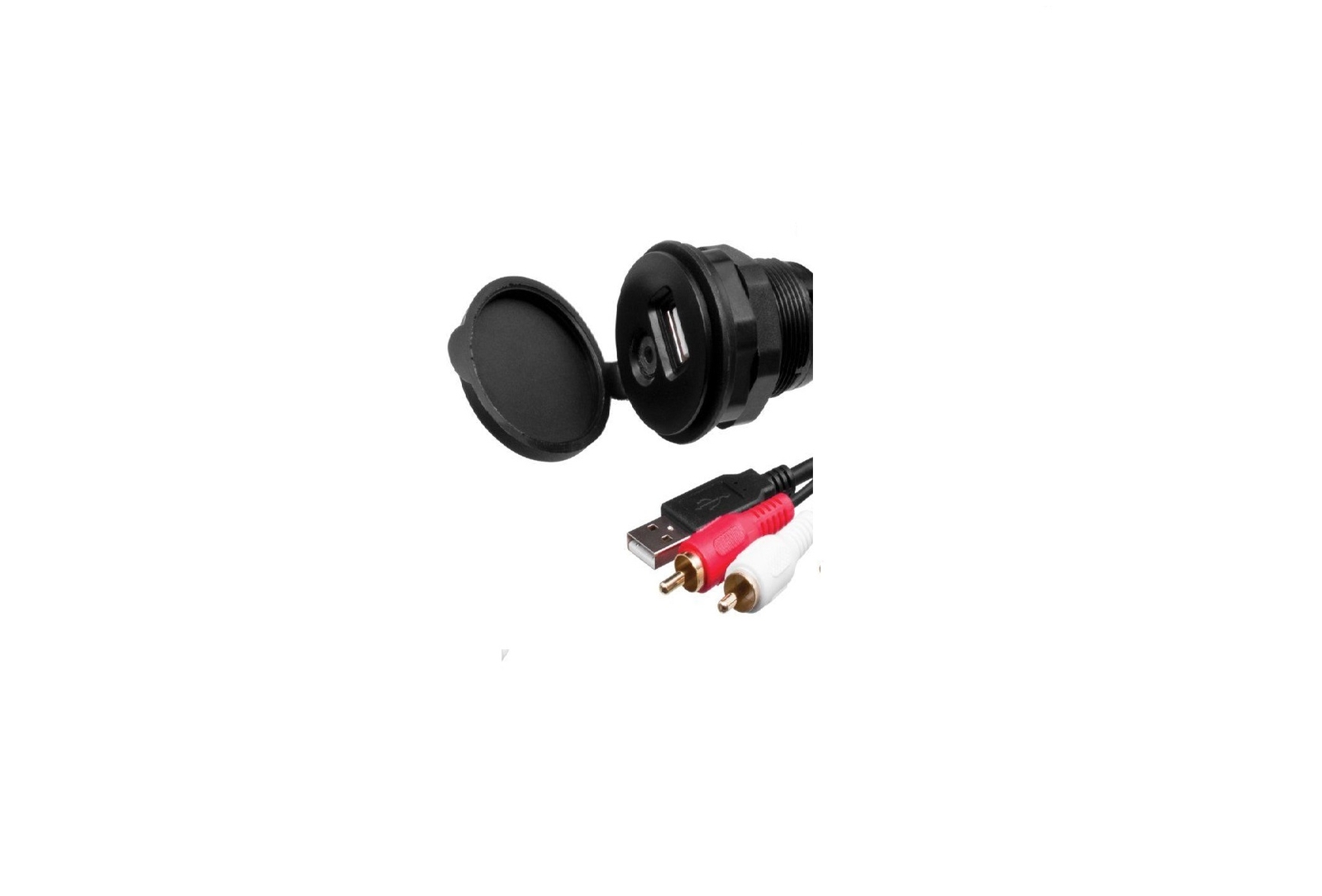 Enrock USBAUX2RC Universal USB 3.5MM Auxiliary Interface Mount Cable