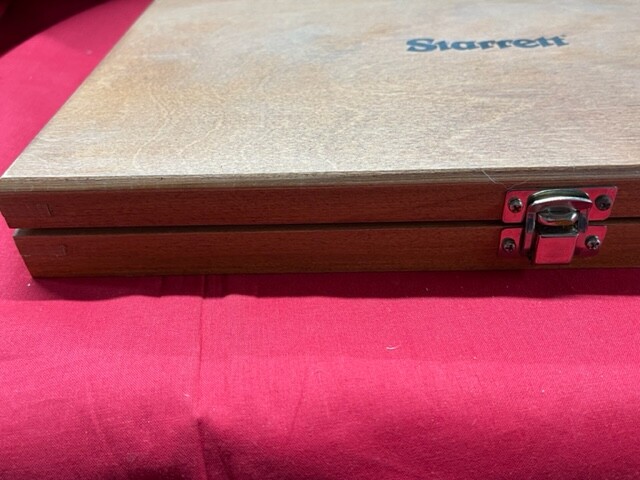Starrett S244C Precision End Measuring Rod Set 4-5" Range Vintage