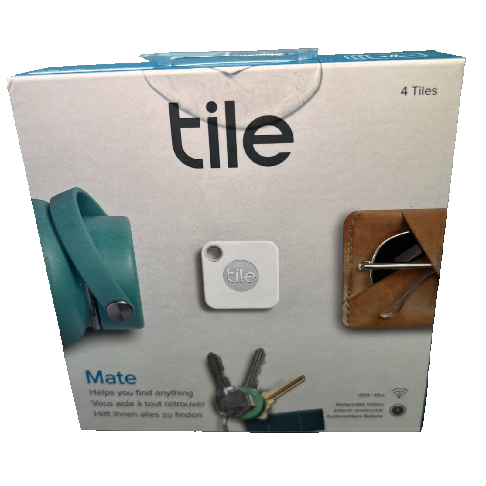 Tile Bluetooth Tracker 4 Pack (RT-13004) (T5001) - "Helps Find Anything" SEALED!