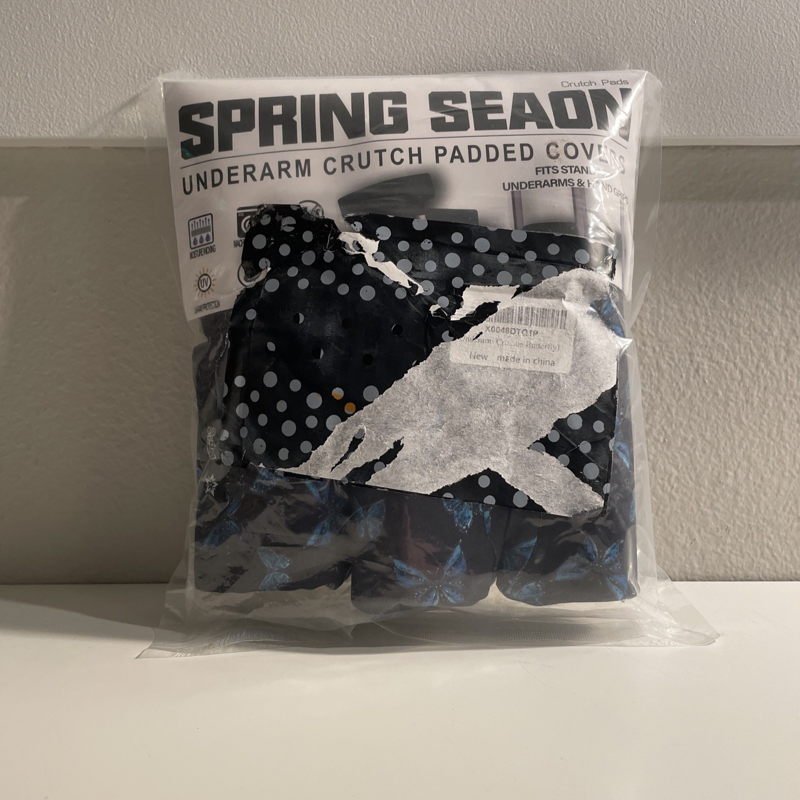 SPRING SEAON Underarm Crutch Pads and Hand Grip Covers Crutch Cushion