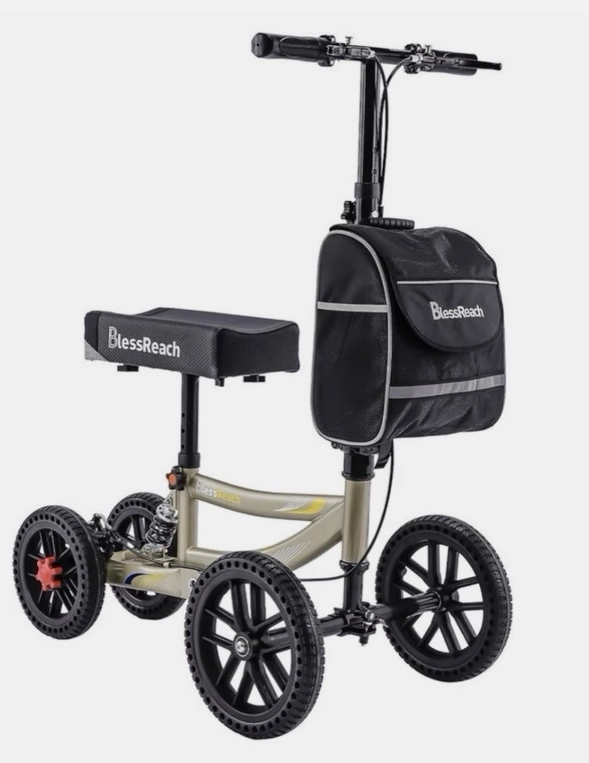 Blessreach Knee Walker #WB-2201-T Champagne Color All Terrain Mobility Scooter