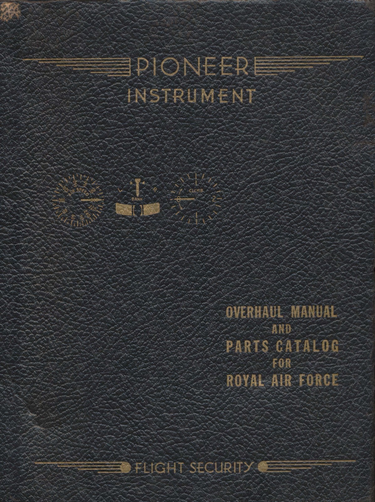 1941 Pioneer Instrument Overhaul and Parts Manual for the RAF - Digital Scan