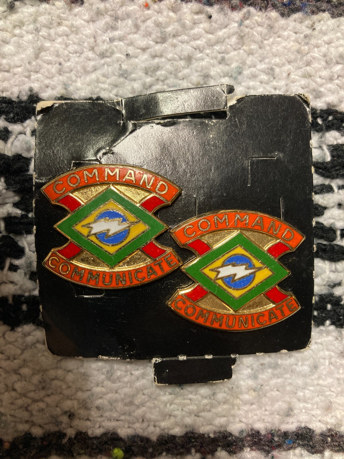 Army Enamel Pin Set (2) 359th Signal Brigade US Crest