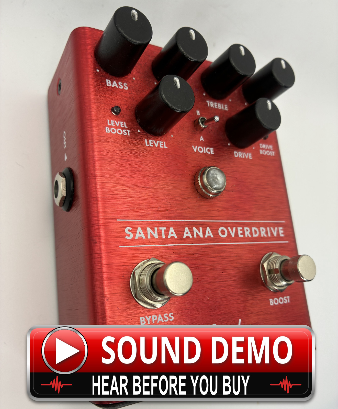 Fender Santa Ana Overdrive Guitar Effects Pedal Tested w/Box Demo Video