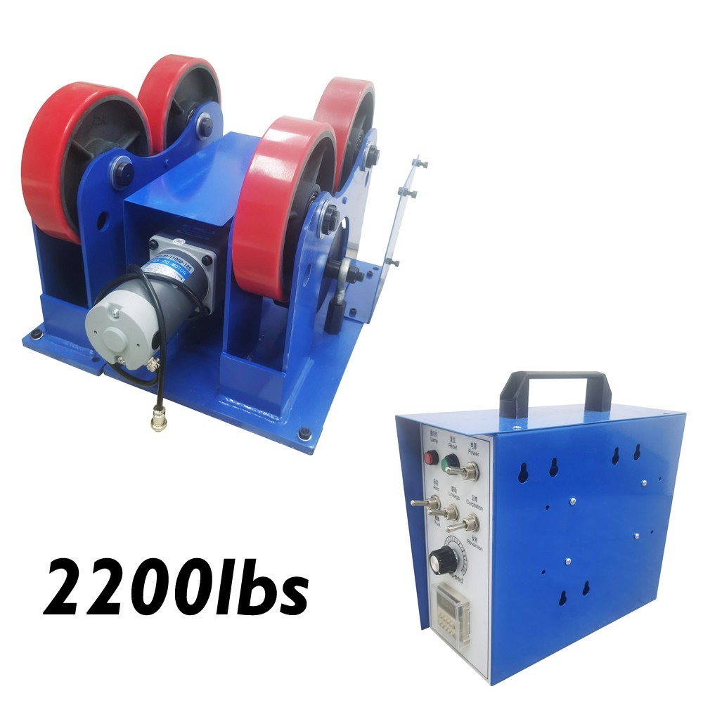 1ton Welding Turning Rolls 7.8" Wheel Suit 2-23.6'' pipe 2200lb Weld Positioner