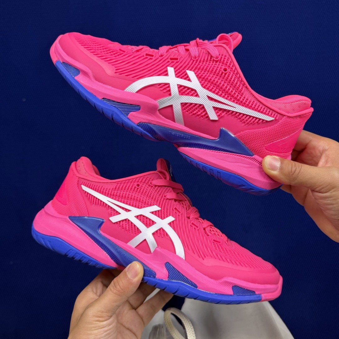 ASICS Court FF 3 Novak Bright Rose White 1041A220-700 Men's Size 4-11.5