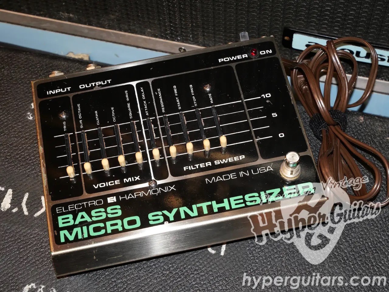 Electro-Harmonix 80s Bass Micro Synth Analog Synth Effect Pedal Used
