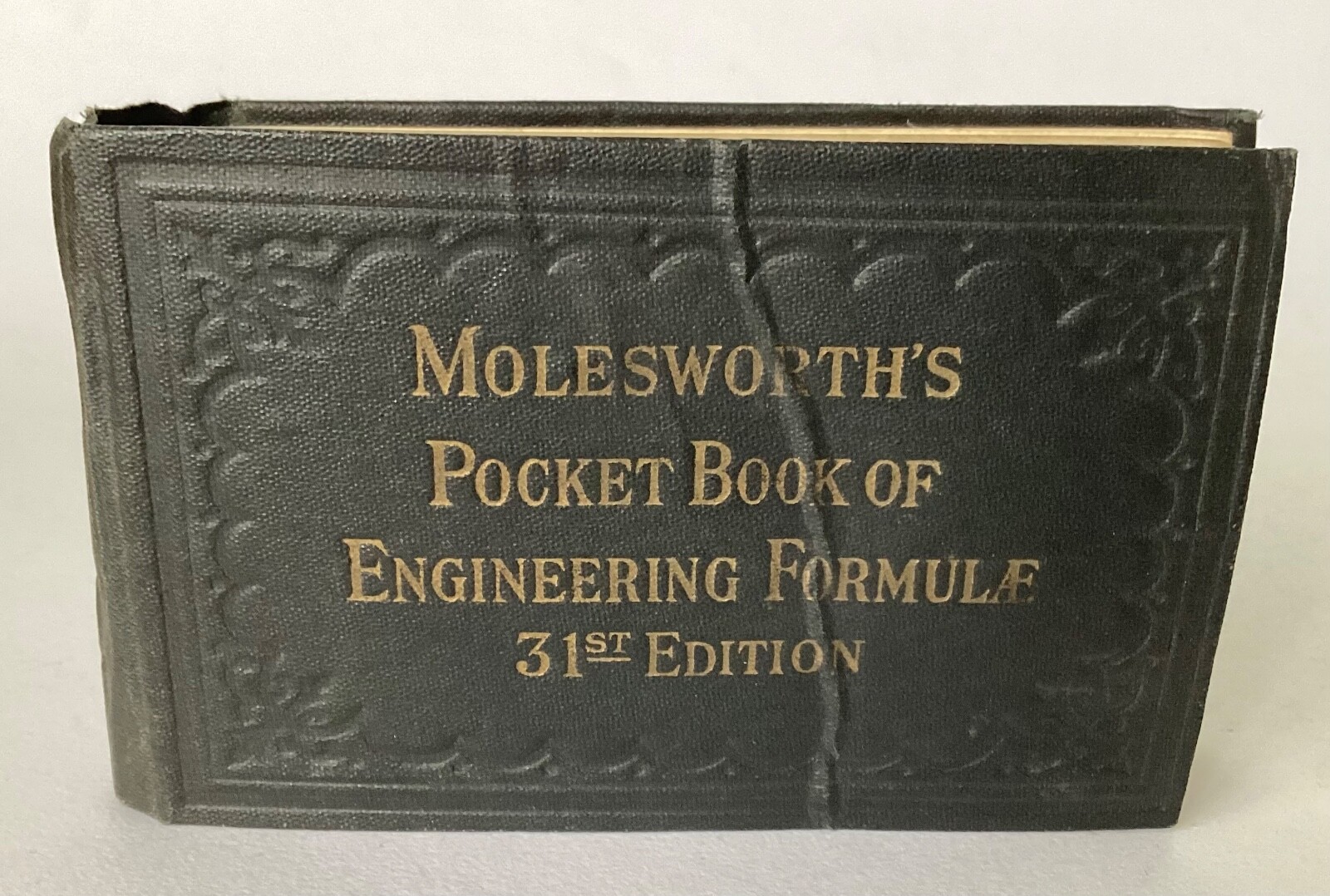 1942 MOLESWORTH POCKET BOOK OF ENGINEERING FORMULA 31st EDITION  !