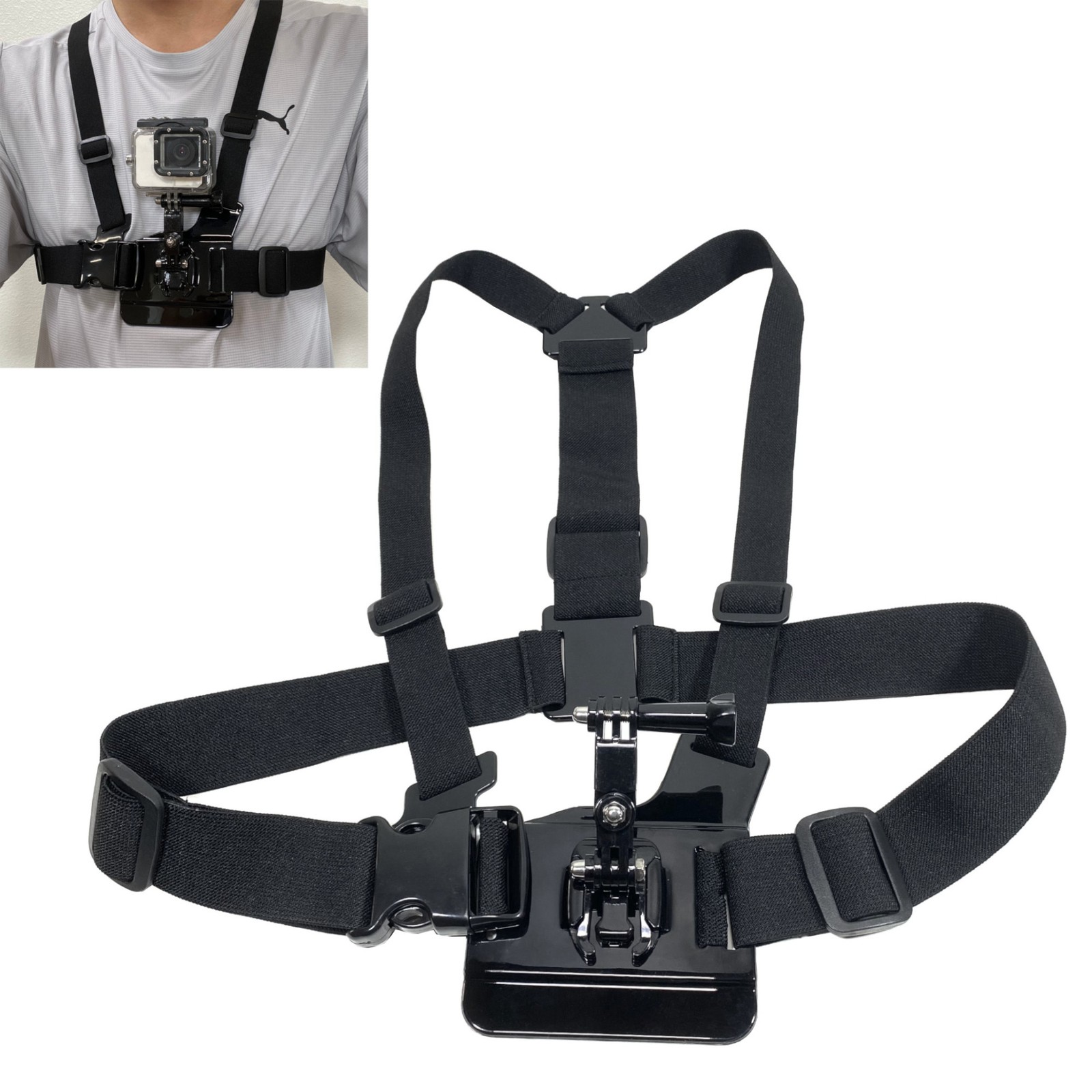 Chest Strap Mount Harness for GoPro Hero 10 9 8 7 6 5 4 Cameras