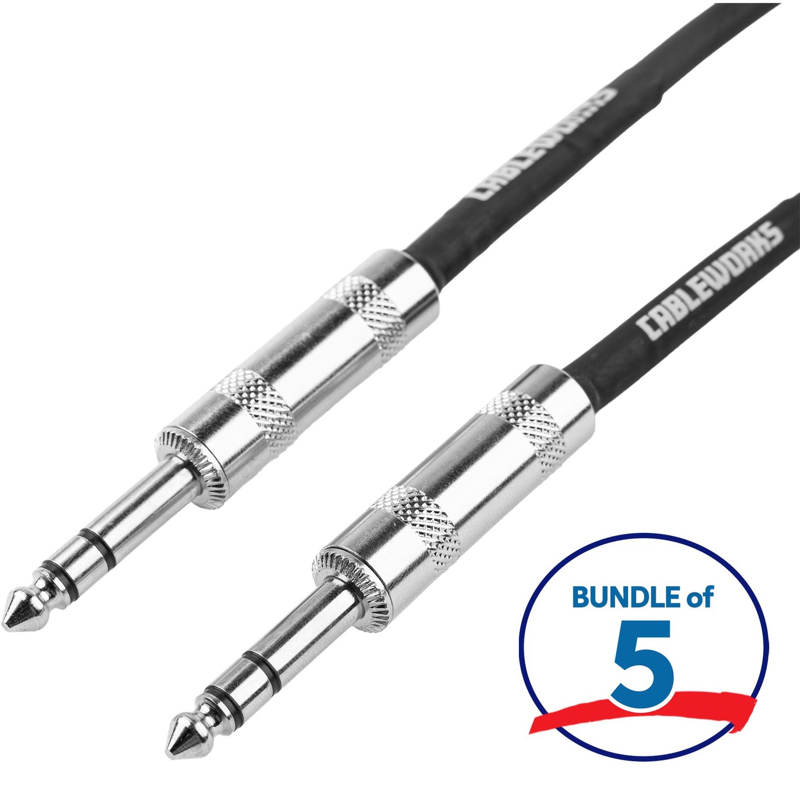 Gator Cableworks Backline Series Patch Cable (5 Pack) - 2 feet