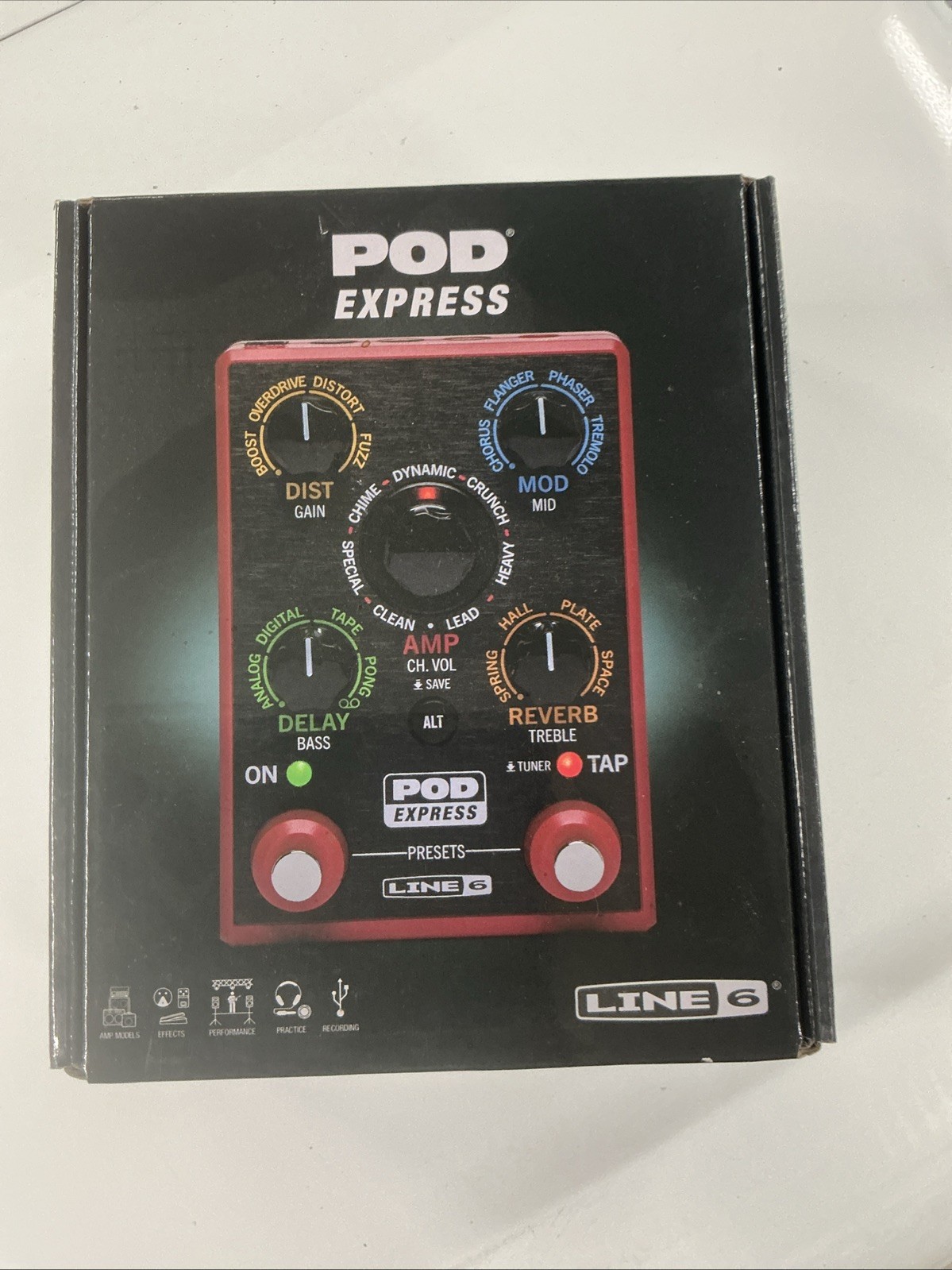 Line 6 POD Express Guitar Portable Amp & Effects Processor Pedal