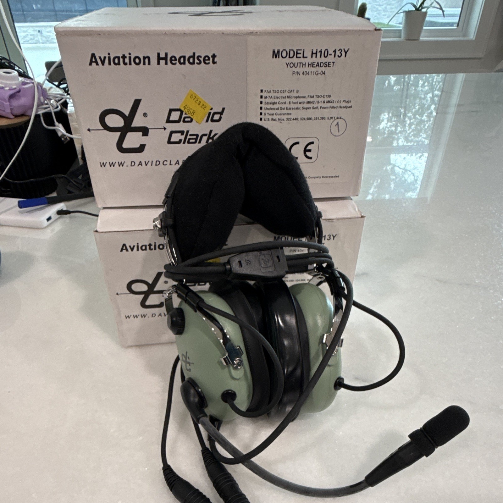 David Clark Aviation Headset with Microphone