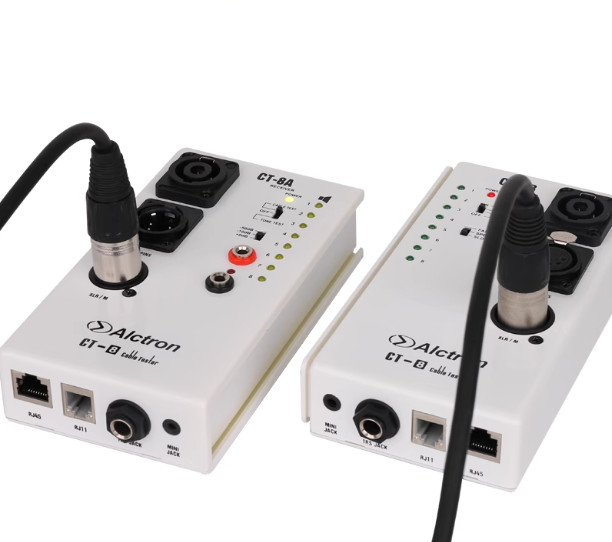 CT-8 Cable Tester Professional Audio Network Line Engineering Cabling Test Tool