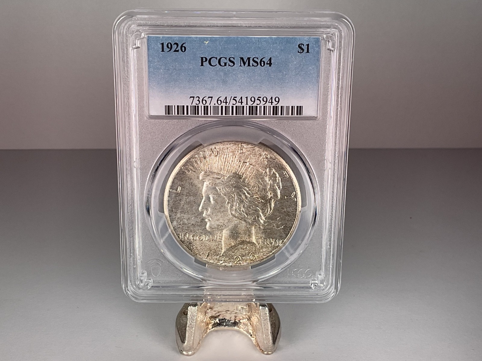 1926 P Peace Silver Dollar $1 PCGS MS 64, High Grade, Low Mintage Coin