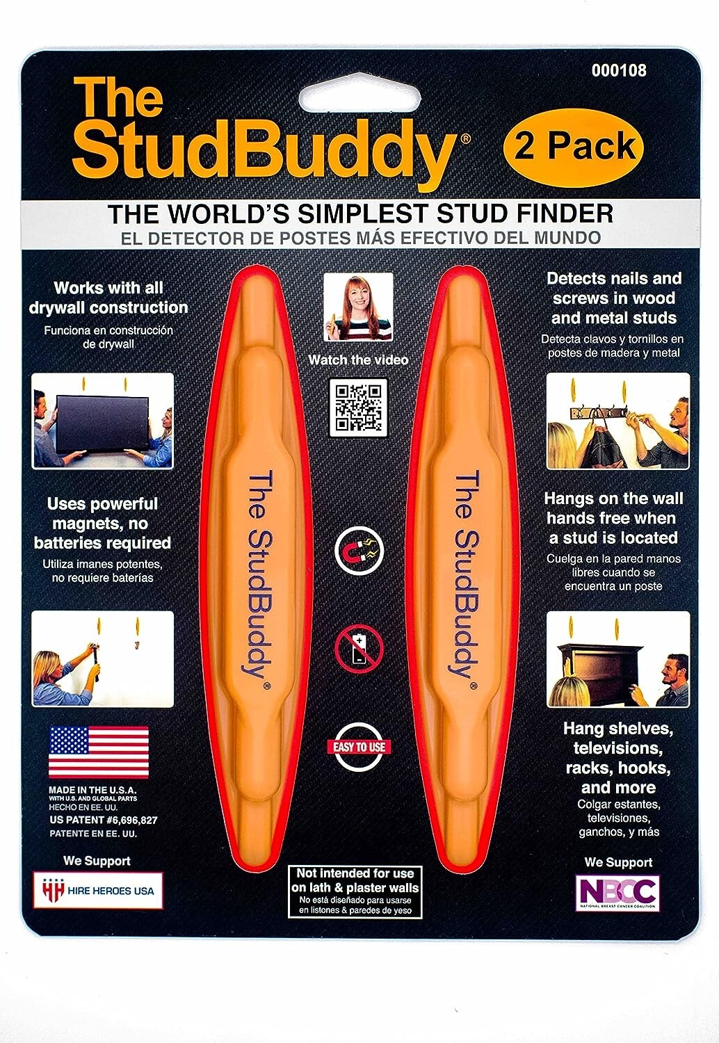 The StudBuddy Magnetic Stud Finder 2 pack NEW