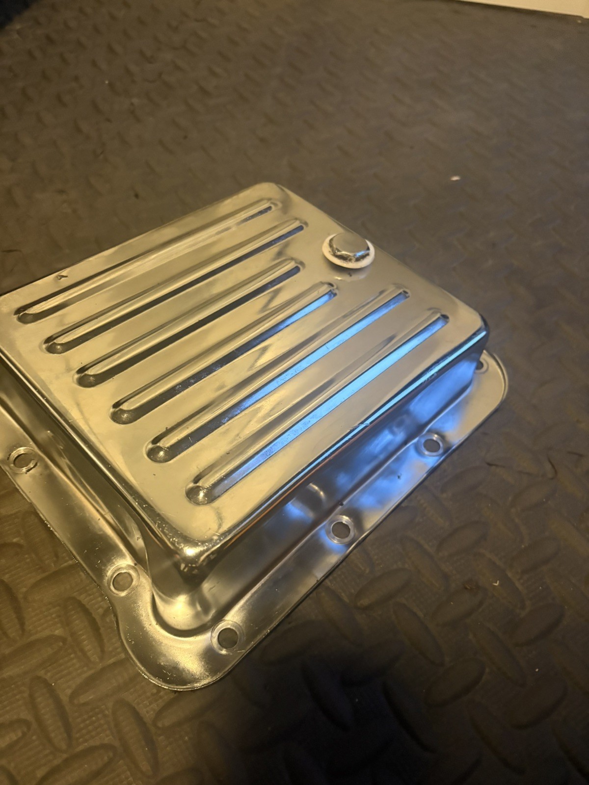 Transmission Pan Ford C4 with drain plug mustang 65