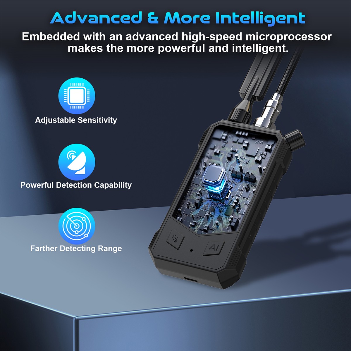 Wireless RF Detector Anti-Spy Camera GSM GPS Bug Tracker Finder Scanner Device🔥