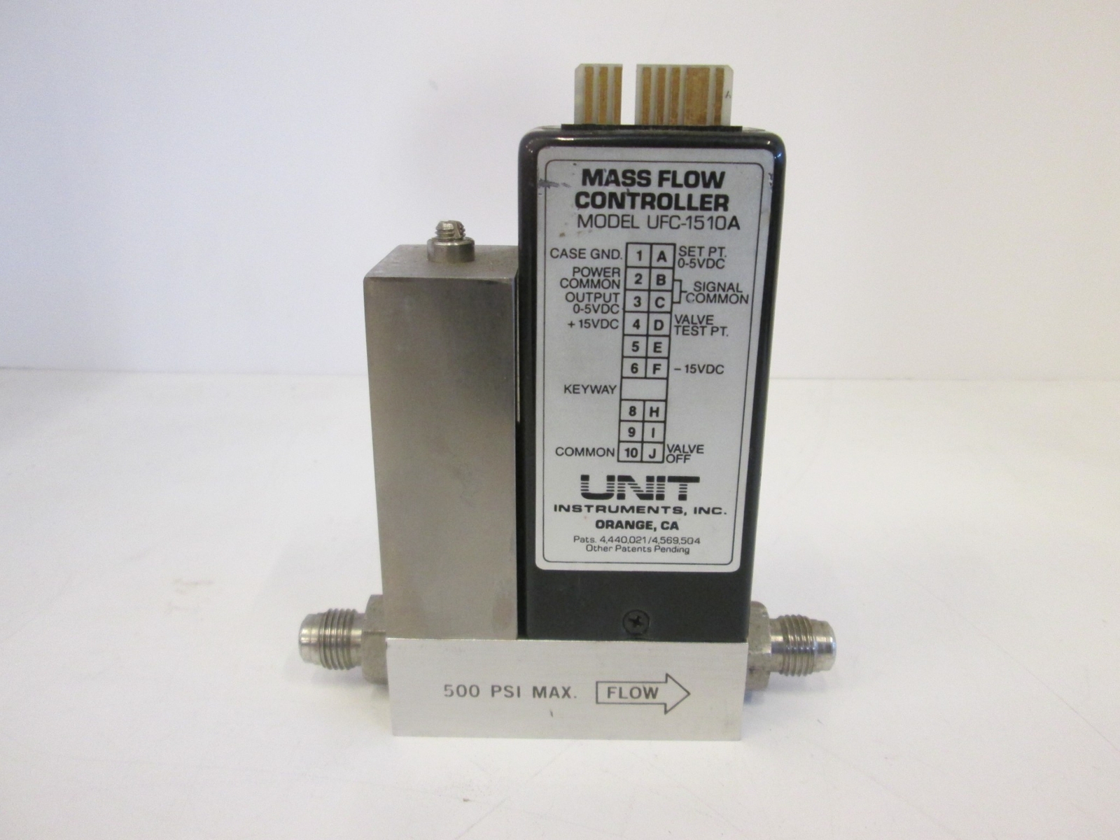 Unit Instruments, UFC-1510A, Mass Flow Controller, 20 SLPM, N2, Used
