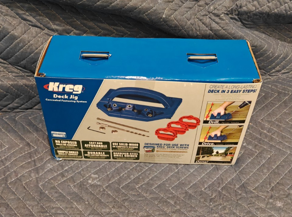 Kreg Deck Jig Kit (KJDECKSYS20) Concealed Fastening System NEW