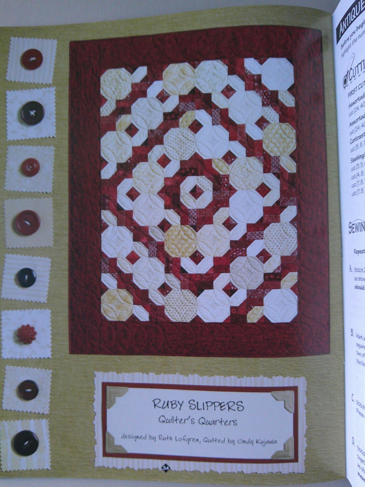 Kansas City Scrapbook quilt runners pattern booklet