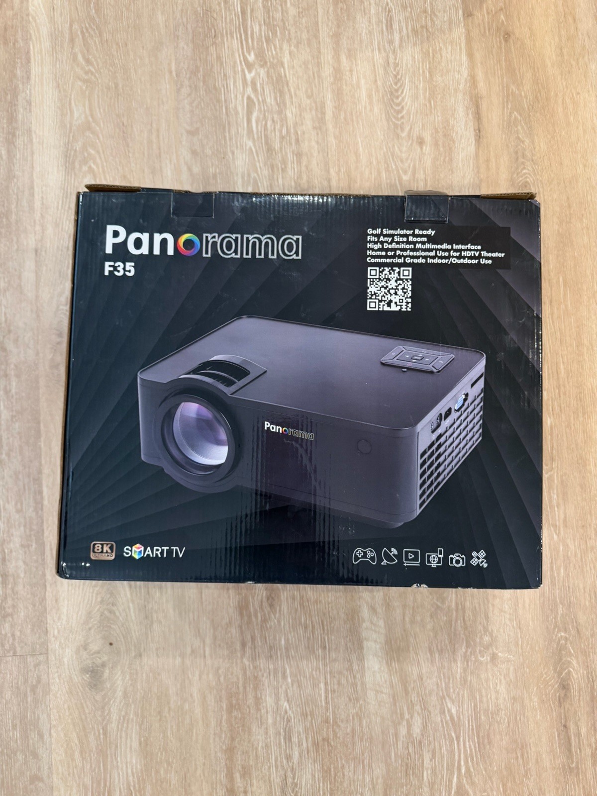 Panorama F35 8k Smart TV Projector Golf Sim Ready
