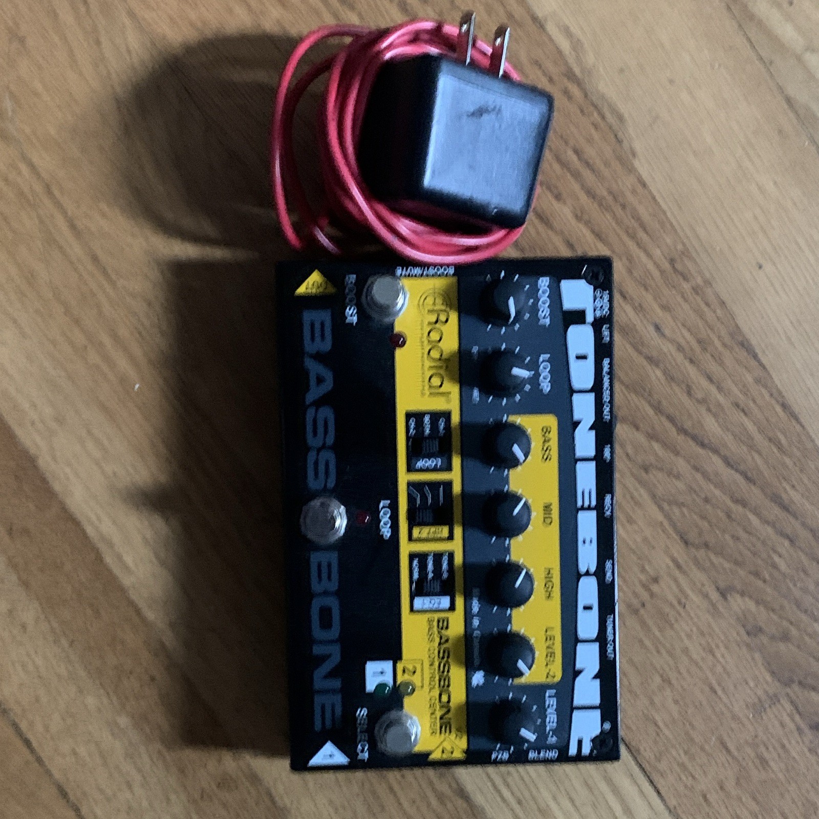 Radial Bassbone V2 Analog Bass Preamp DI Pedal Control Center for Bass Guitar