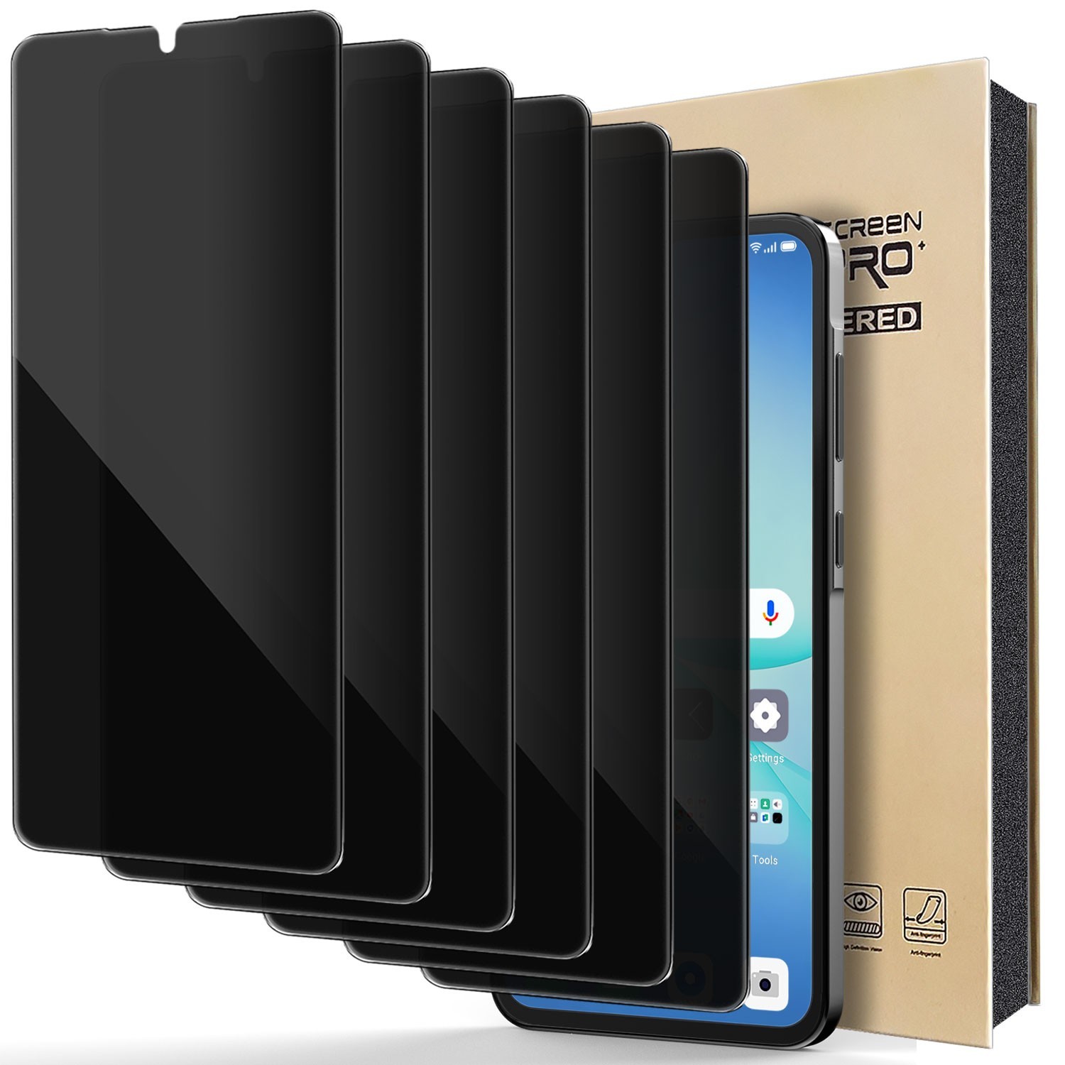 For Samsung Galaxy A17 Privacy Tempered Glass Screen Protector Case Friendly